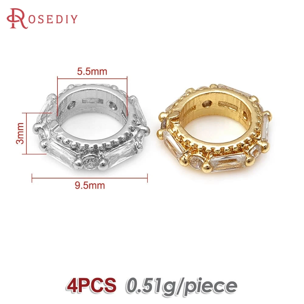 White 9.5MM 4PCS