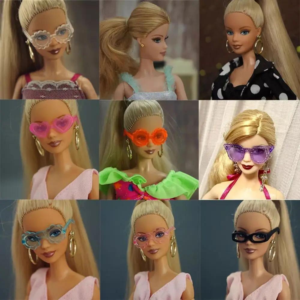 Plastic Doll Cute Eyeglasses Fashion Multi-Styles Doll Earring Accessories Casual Wear Kids Gift For 30cm Doll for 1/6 Doll