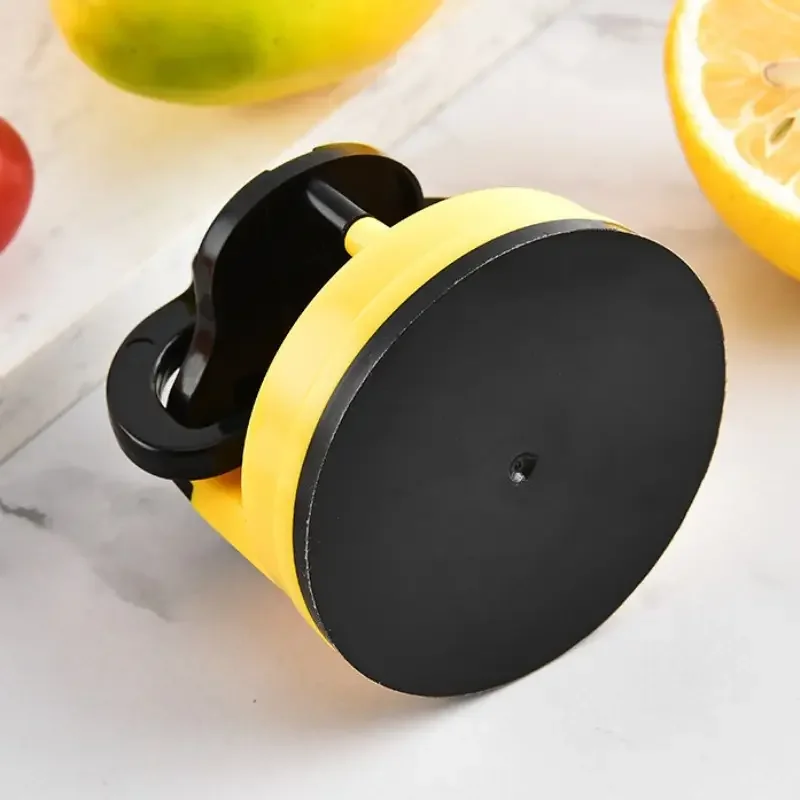 قطعة واحدة من حجر شحذ كوب الشفط، مبراة سكاكين احترافية، حجر شحذ البطة الصفراء التنغستن، أداة المطبخ