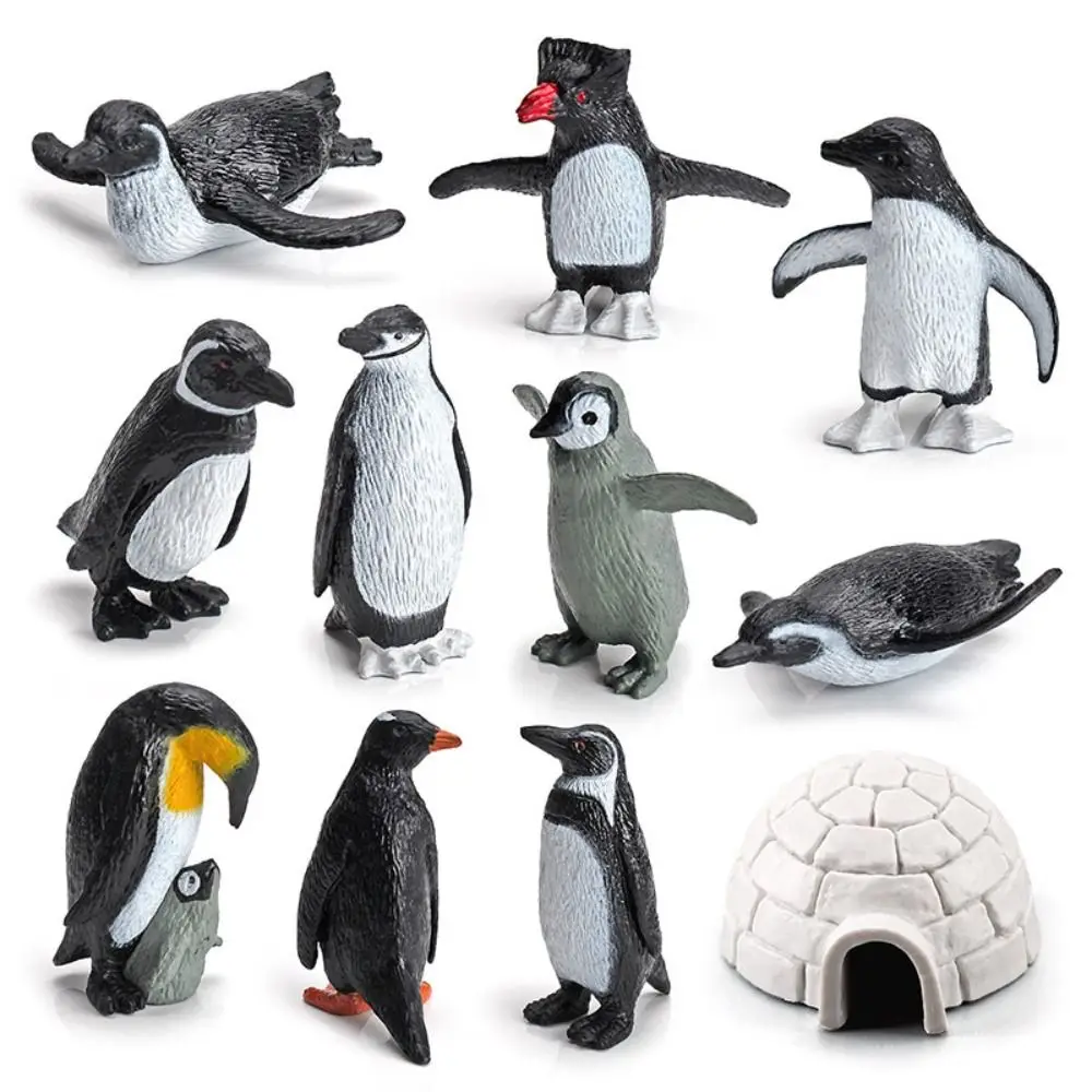 Simulation Penguins Models Miniature South Pole Penguin Action Figures Animals Model PVC Doll South Pole Animals Children Toys