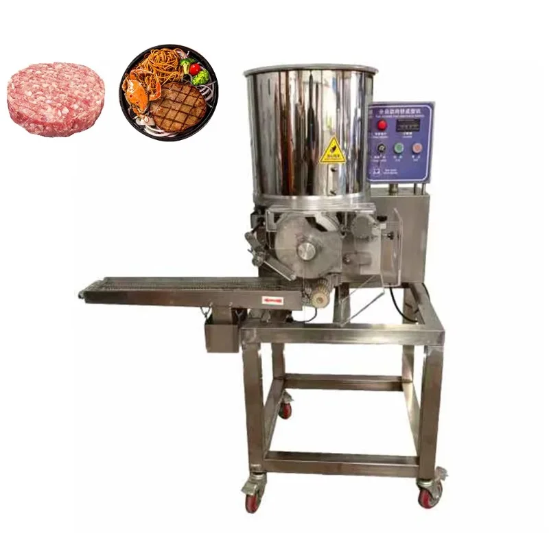 

Automatic Burger Patty Chicken Nuggets Forming Machine Commercial Heavy Duty 304 Stainless Steel 35pcs/min 220/380V