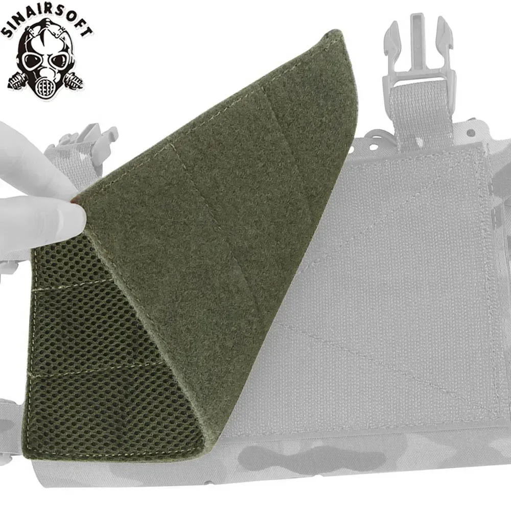 SINAIRSOFT D3CRM Chest Pad Hook and Loop Attachment Breathable Comfortable Tactical Chest Rig Accessory