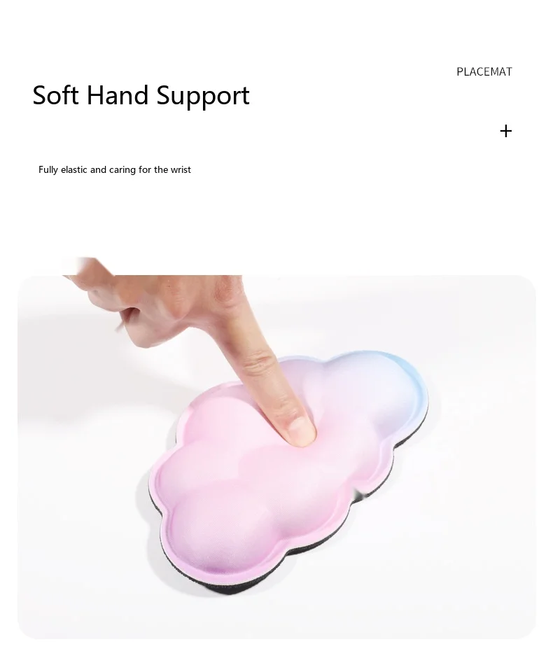 Schaumstoff-Handgelenkauflage-Set, Mauspad, Tastaturunterstützung, ergonomische Schreibtischunterlage für Büro und Gaming, 3 Farboptionen – Detail 3