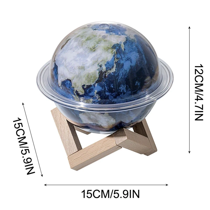 Humidifiers For Bedroom Cool Mist Humidifiers For Baby 151X151x120mm Planet Light Humidifiers