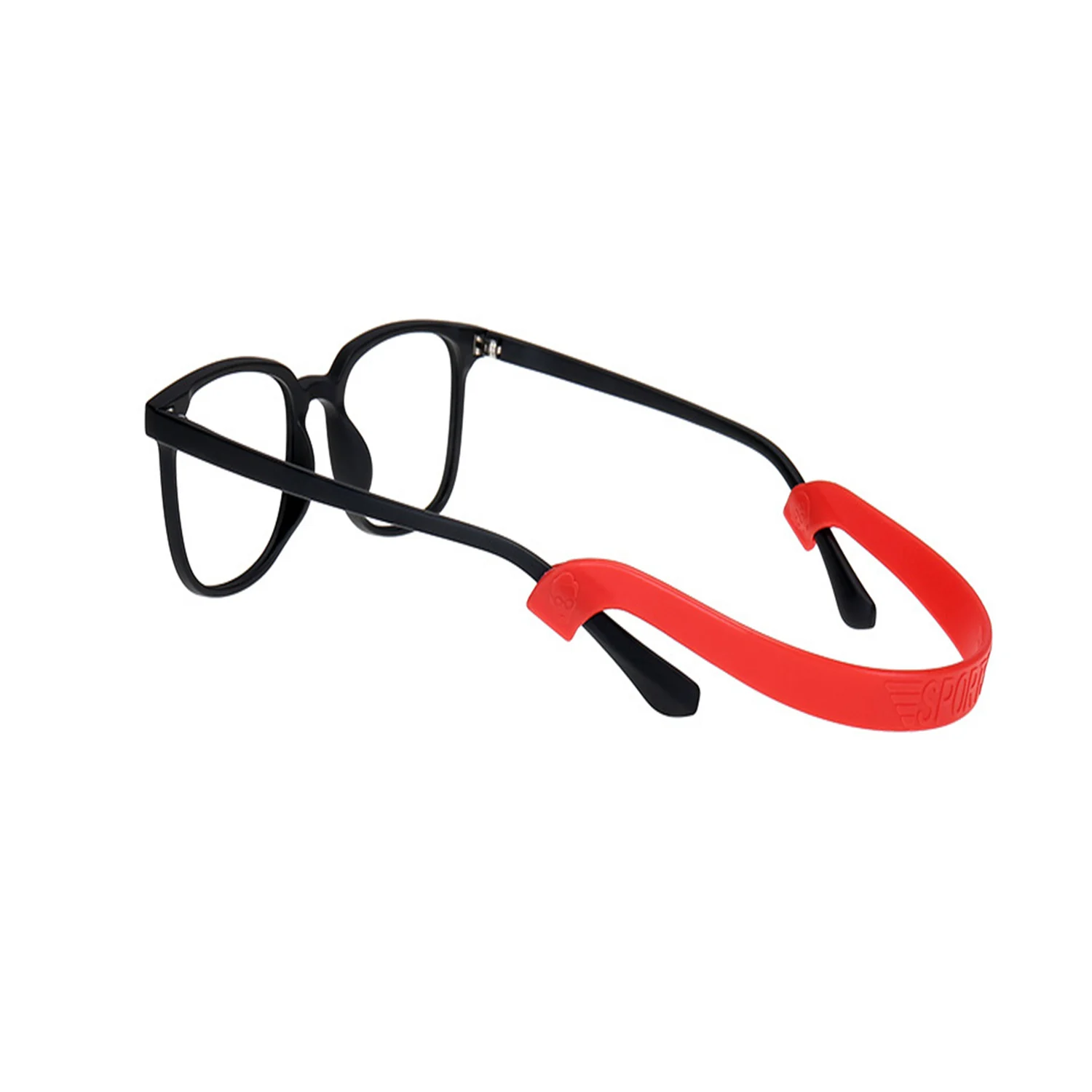 Sangle de lunettes courte en silicone, lunettes de soleil, JOSports, bande de support, cordes élastiques coordonnantes, ficelle de lunettes, 21.5cm