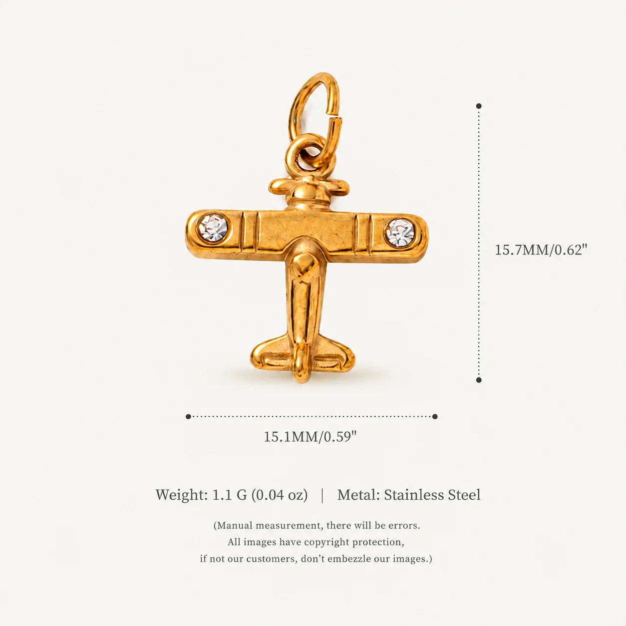 Edelstahl-Anhänger: Einfache und Modische Schleife, Flugzeug, Donut, Makronen für DIY-Schmuck – Detail 5