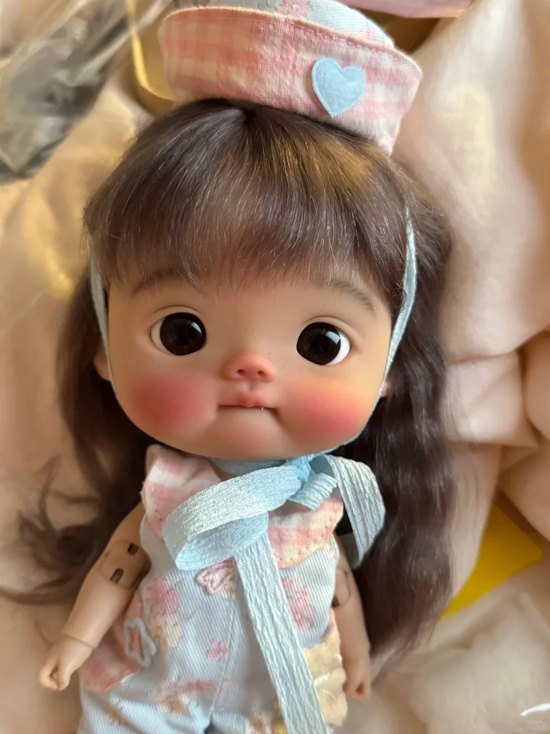 Boneca 1/6 diandian bjd resina diandi qbaby sorriso bao huhu corpo de peixe grande blythe ob11 acgn resina animal bodymold