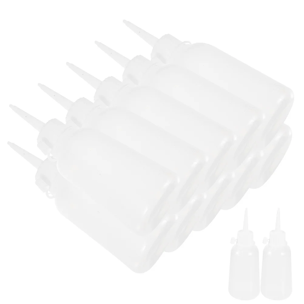 

12pcs 100ml Plastic Pointed Tip Bottles Empty Glue Dispensing Squeeze Needle Tip BottlesReusable Applicator