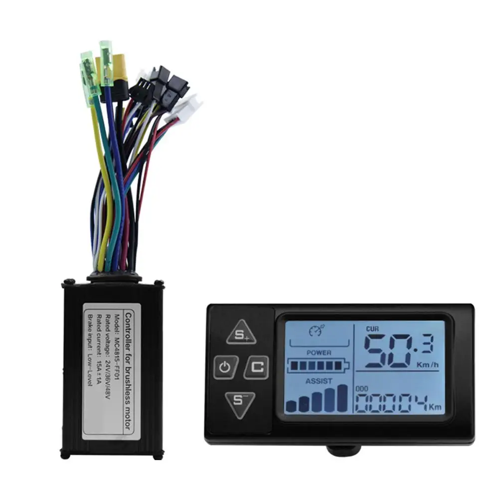 

15A Controller For Brushless Motor Scooter Controller Display Kit Intelligent 3-mode Controller Scooter Upgrade For Scooter
