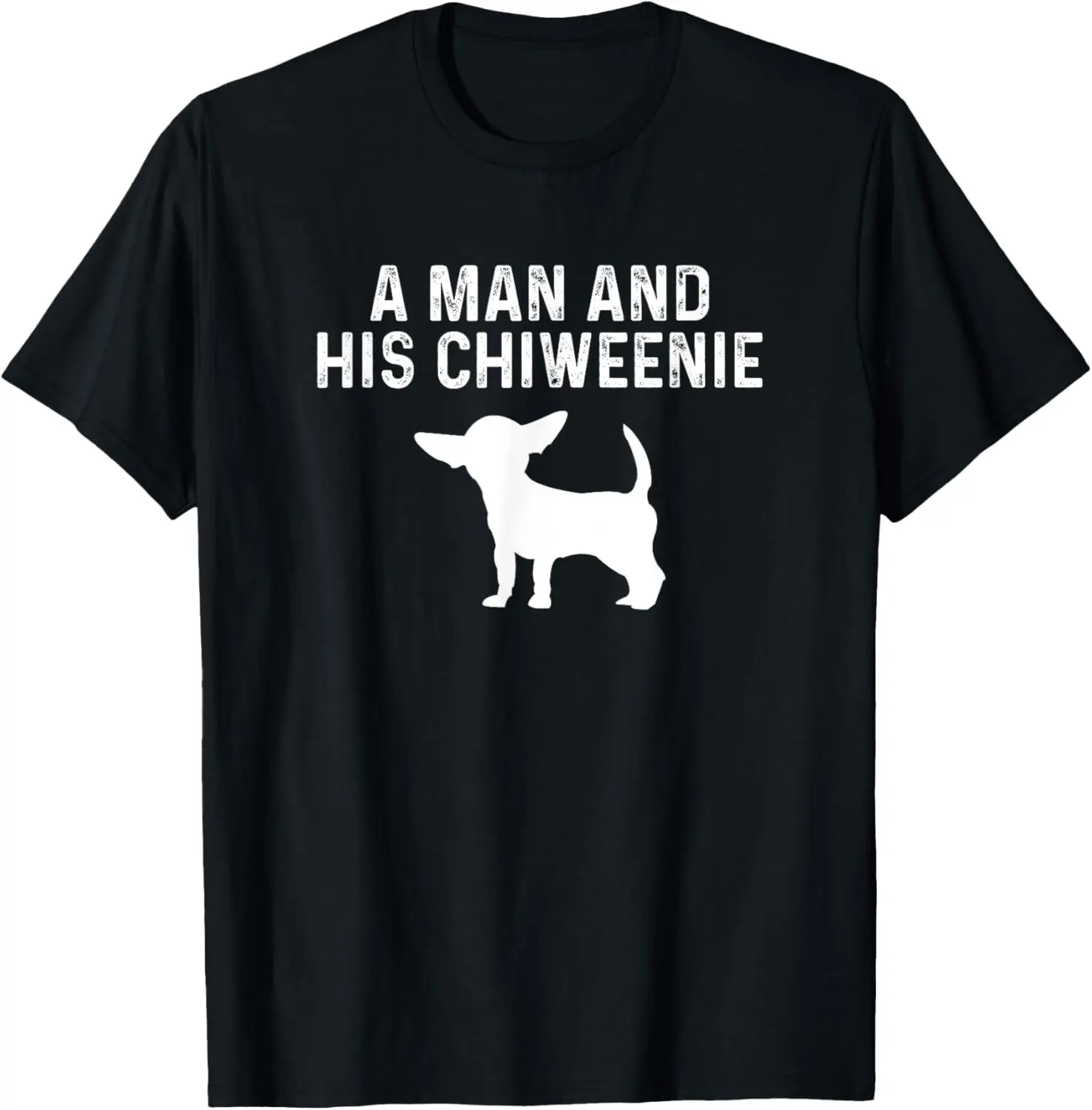 

Человек и его Chiweenie, папа владельца собаки Chiweenie