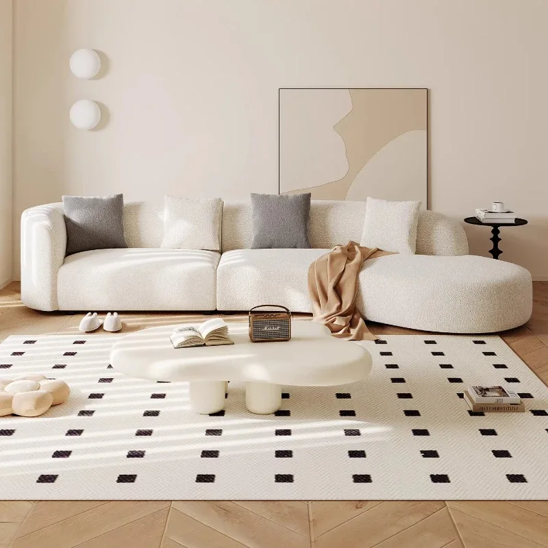 

Fabric sofa living room modern simple cream style special-shaped Italian minimalist light luxury designer moon curved sofa