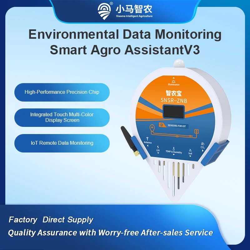 

Теплица Гидропоника Экологический мультиметровый датчик Температура Влажность CO2 Свет IoT LoRa/4G Датчик удаленного мониторинга