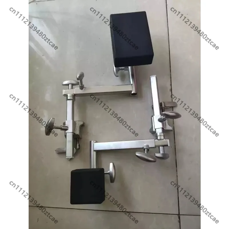 Operating Table Pelvic Stop Bracket With Fixator Stainless Steel Electrolysis Surface Medical Positioning Accessory