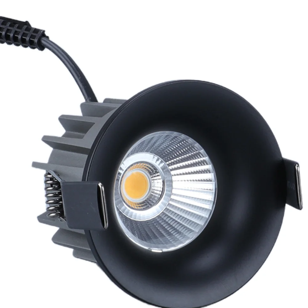 Aluminiowy wpuszczany punktowy sufitowy LED typu Downlight z możliwością przyciemniania 110V 220V 7W18W Hotel Villa oświetlenie wąskie obramowanie