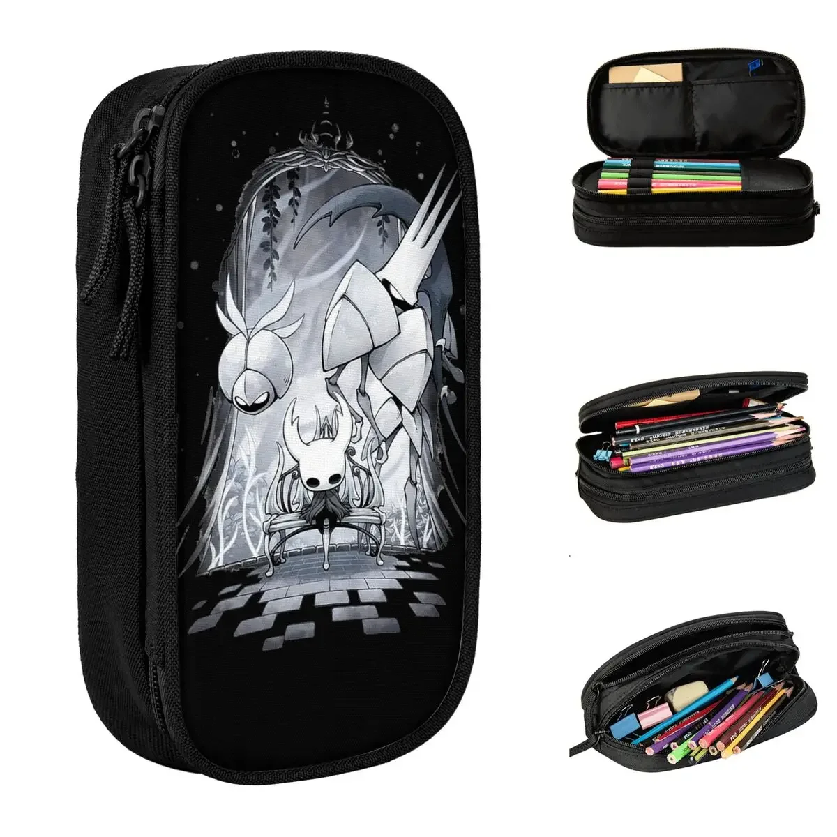 

Hollow Knight Guardian Pencil Case Classic Pen Holder Bags Girls Boys Large Storage Students School Cosmetic Pencilcases