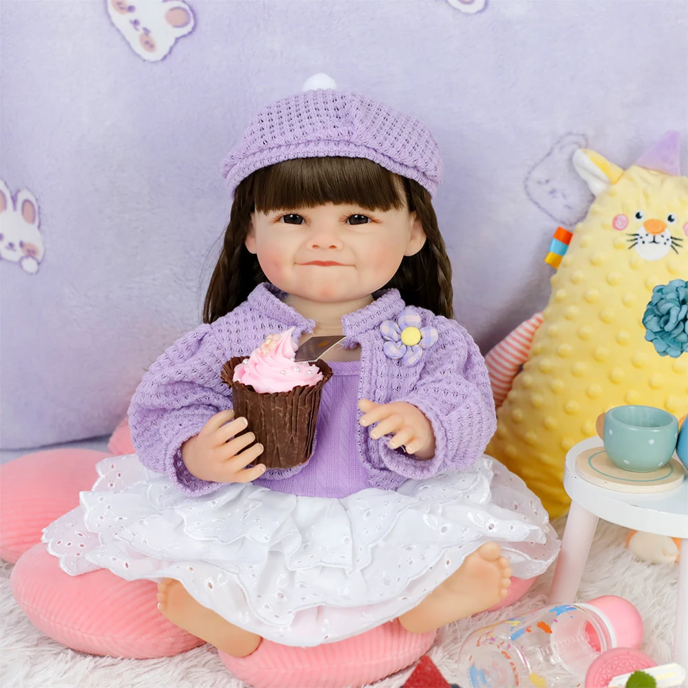 19 Polegada 48m corpo inteiro silicone macio reborn bebê menina boneca raya realista toque macio de alta qualidade boneca presentes aniversário para crianças