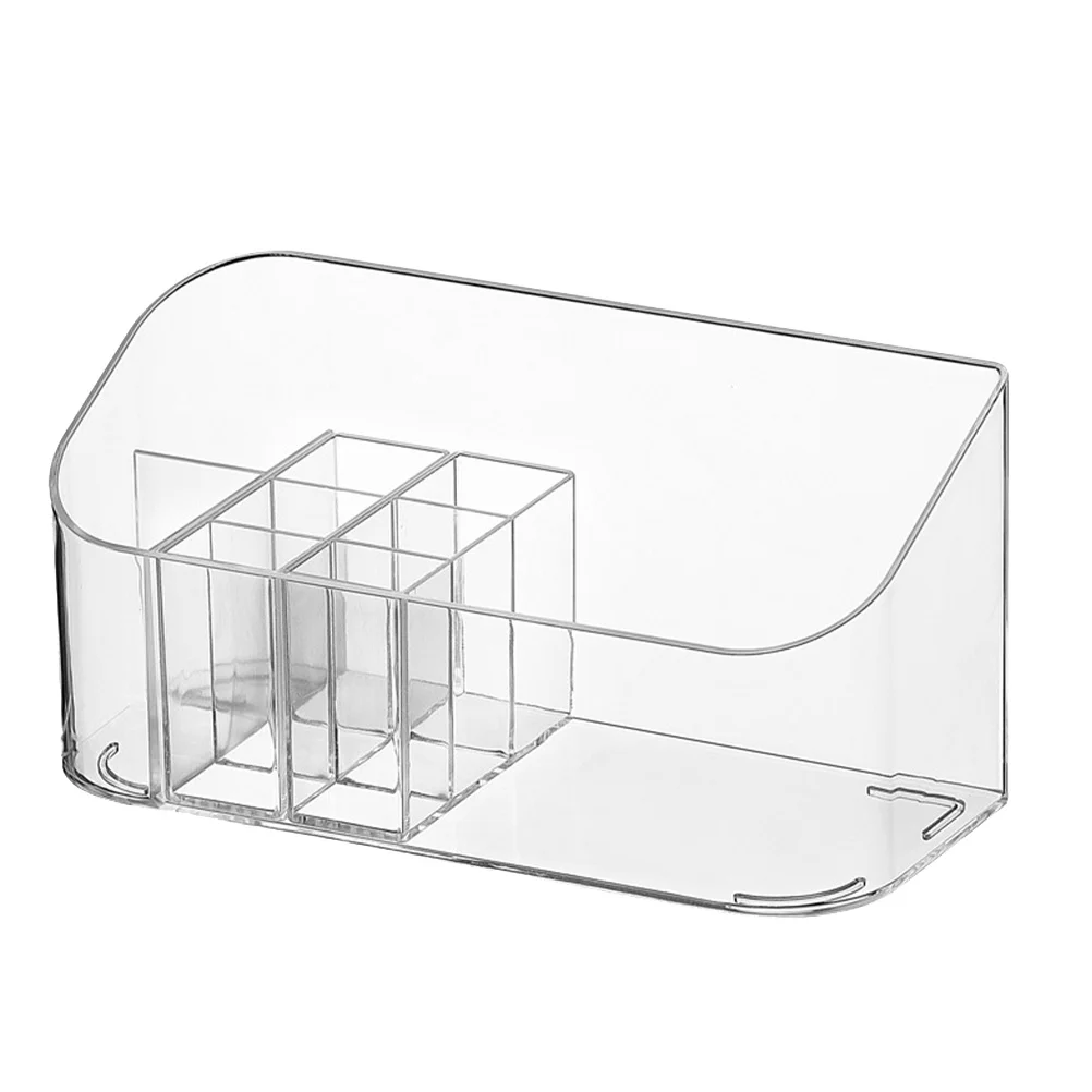 

Cosmetics and Jewelry Storage Box Clear Makeup Organizer Tabletop Case Container Plastic Desktop Sundries