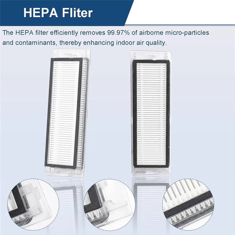 N98R Replacement Parts Accessories Kit For Roborock Q5 Q5+ Robot Vacuum, Main Brush Side Brush Hepa Filters Vacuum Bags