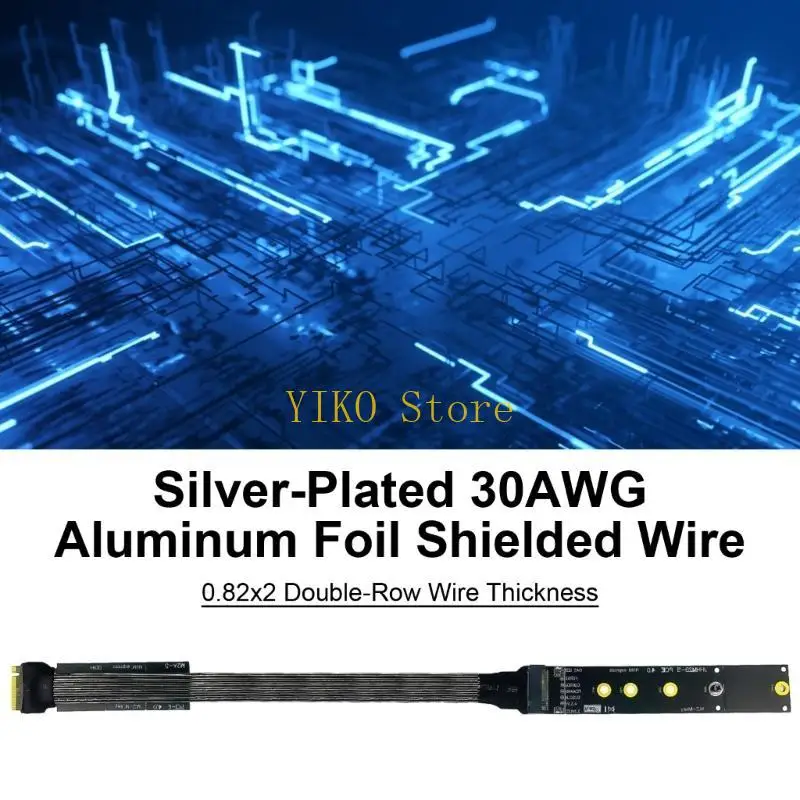 

K32C PCIE 4X M.2 NVMe SSD Extension Cable Solid Disks Extension Adapter Cable Improved Speed