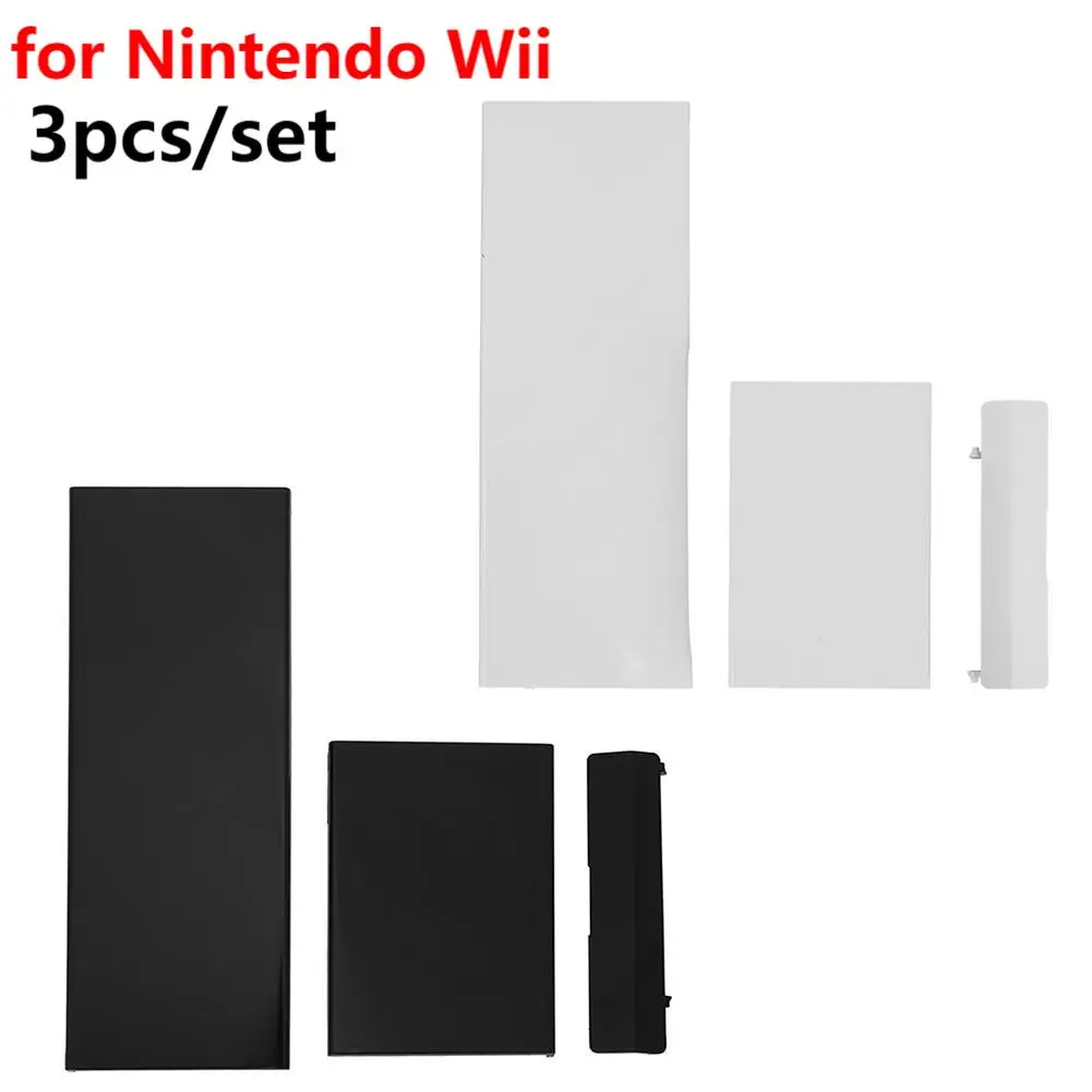 

3PCS Memory Card Door Slot Cover Replacement 3 in 1 Protective Shell Door Cover Lids for Nintendo Wii Game Console Accessories