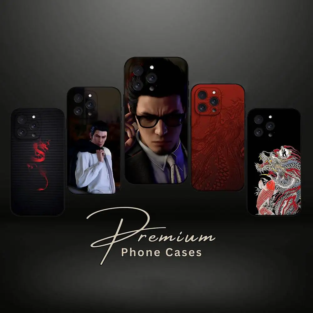 Japanisches Yakuza Kiryu Drachen Handyhülle für iPhone 17/16/15/13/14 Pro Max/ 11Plus/X/Xr/Xs Max/12mini