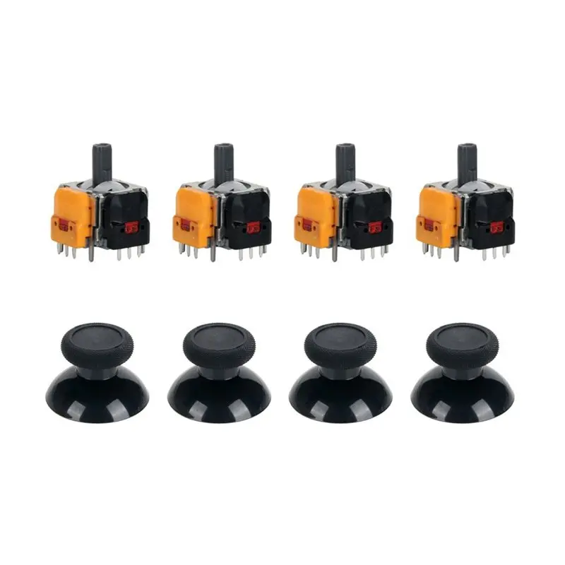 안정적인 성능-홀 효과 조이스틱 교체용 조이스틱 캡 포함 ONE 컨트롤러용 3D 전자기 수리 키트