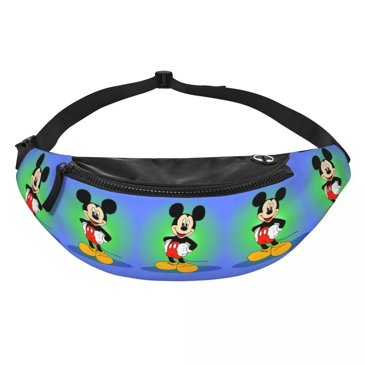 

Custom M-Mickey Anime M-Mouse Fanny Pack Men Women Cartoon Crossbody Waist Bag for Running Phone Money Pouch