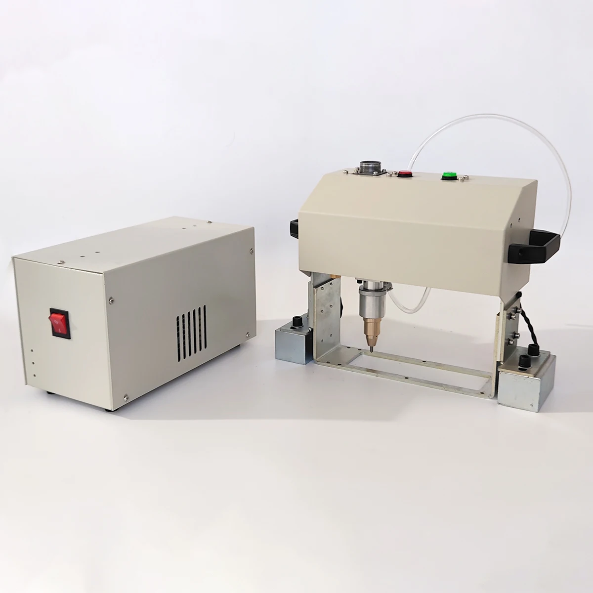 Portable 140*40mm Metal Engraving Machinery Chassis VIN Number Pneumatic Handheld Dot Peen Marking Machine