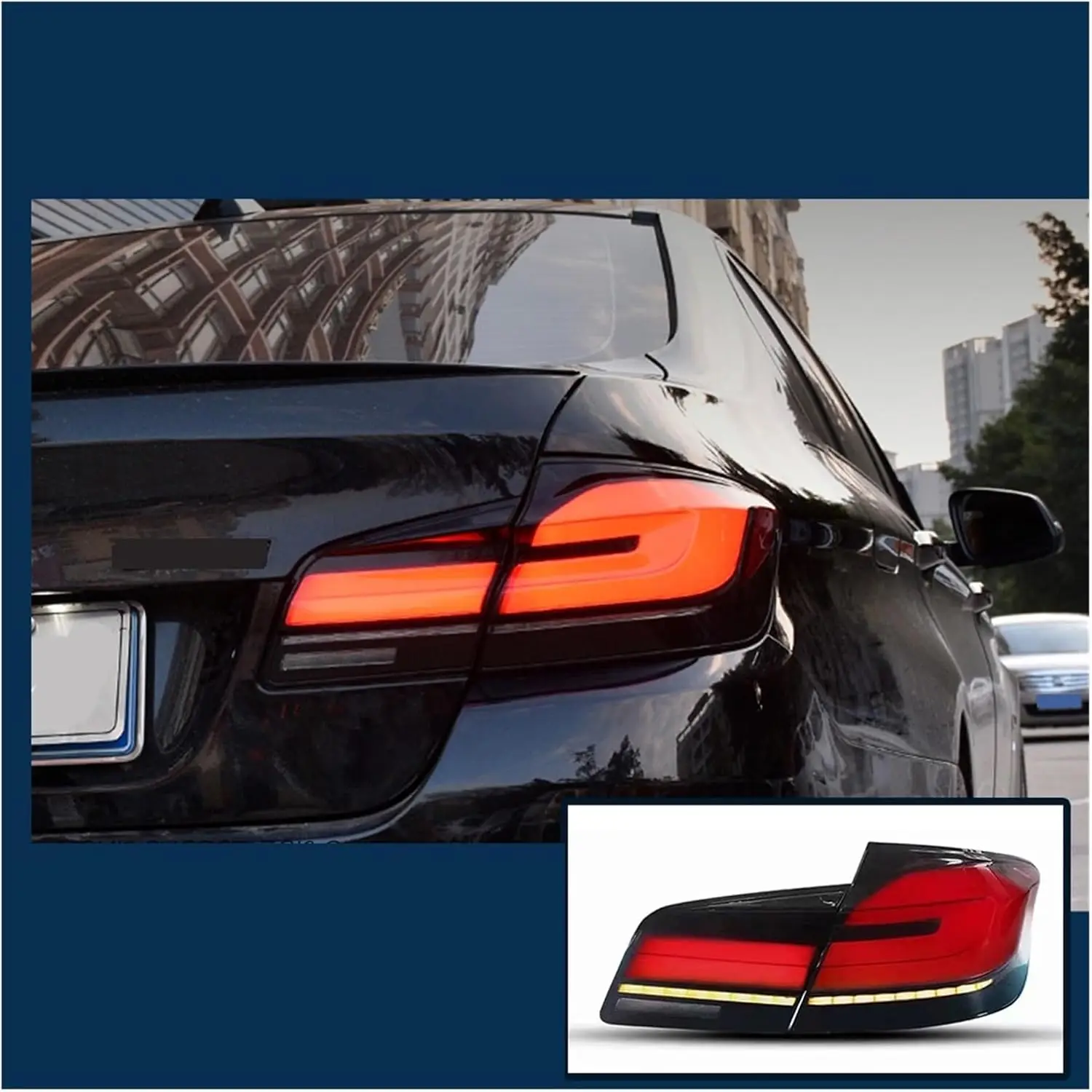 For  F10 F18 2011-2016 Auto Taillight Assembly LED Upgrade M5 Design Dynamic Signal Lamp Car Lights Accessory Tool