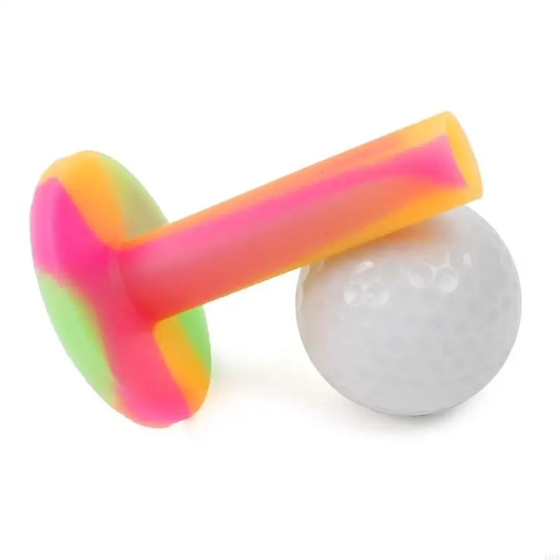 J2HE 3Pcs Golf Tees Rubber Training Balls Stand Tees for Practice Driving Mat