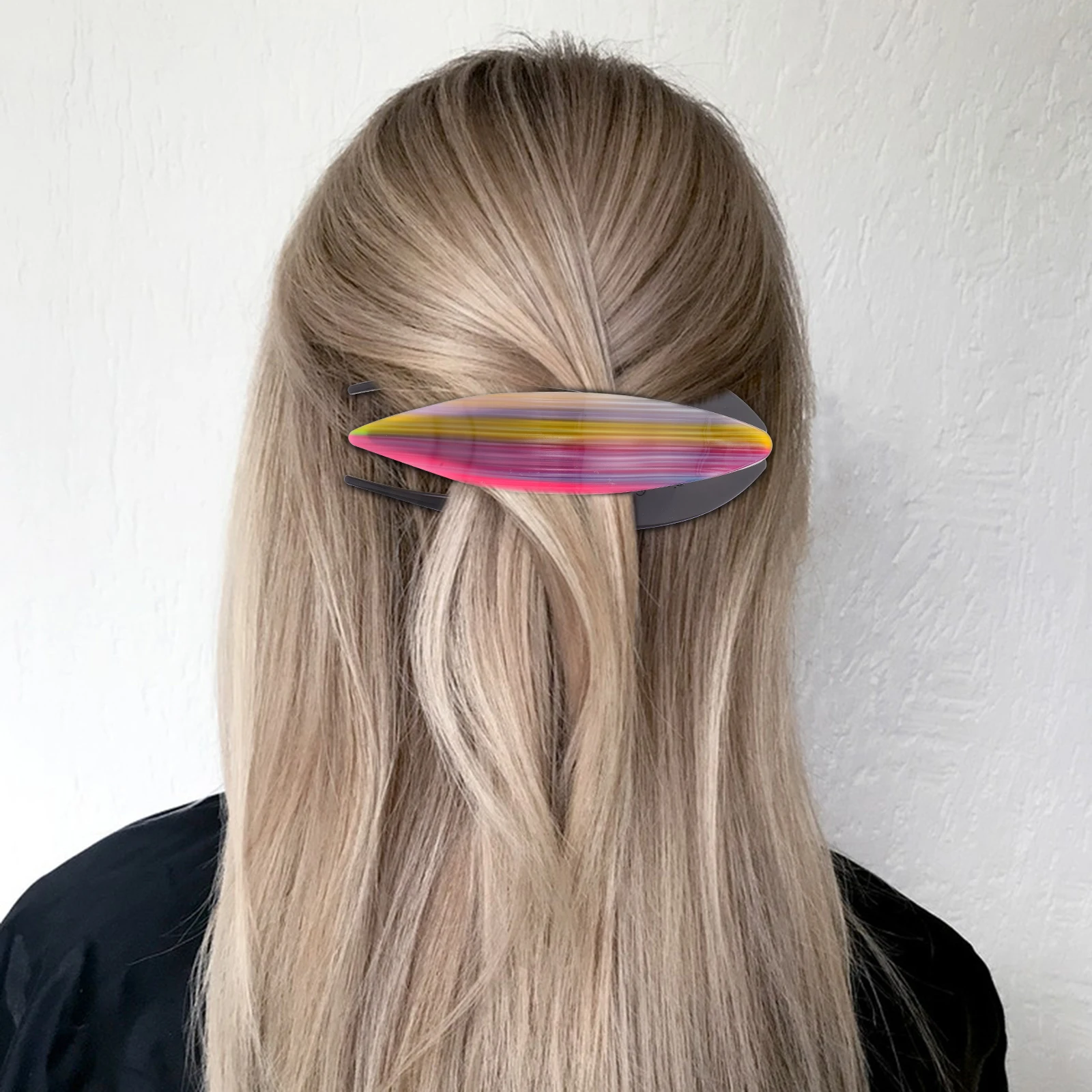 

Large French Clip Women Flat Claw Clips For Thin Hair Hair Styling Accessories No Crease Girls Hairpin Party Banquet Use