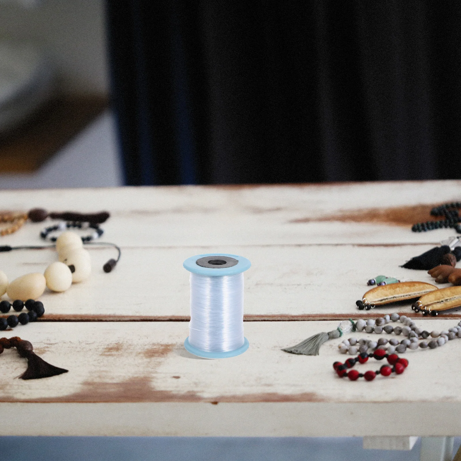 

1 рулон, прозрачная проволока для бисера, высокопрочная, неэластичная для изготовления ювелирных изделий своими руками, браслет, принадлежности для рукоделия, веревка для бусин, нейлон