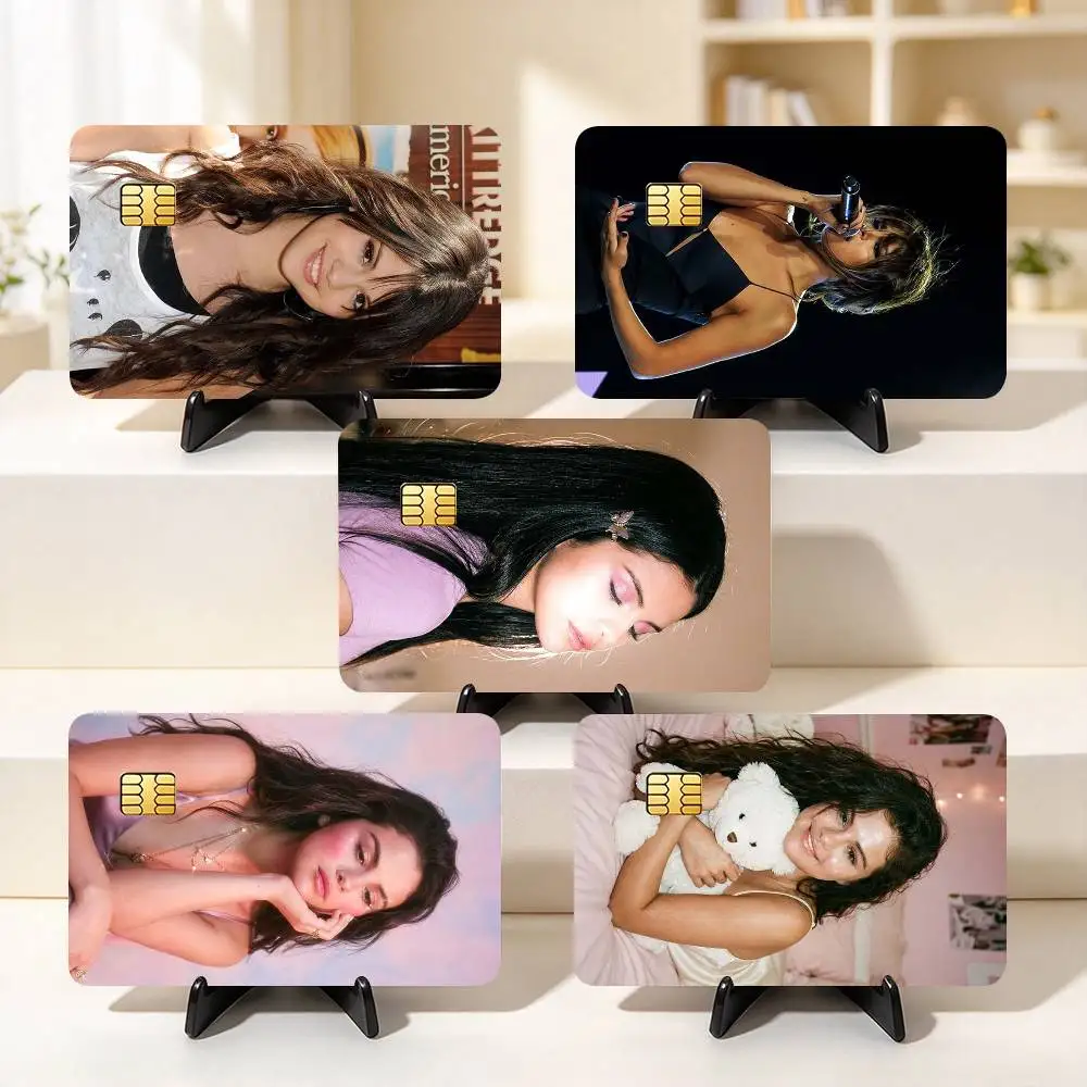 P-Pop Star S-Selena Gomez  Credit Card HD Stickers Small Chip Waterproof Sticker Game Card Decal Gift