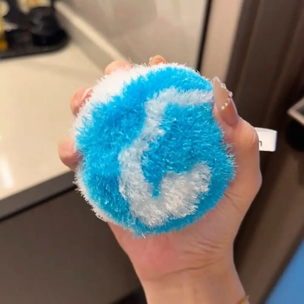 Creative Soft Desktop Cleaning Ball No Shedding Cleaning Tool Bathroom Sink Brush Washbasin Faucet Brush for Home
