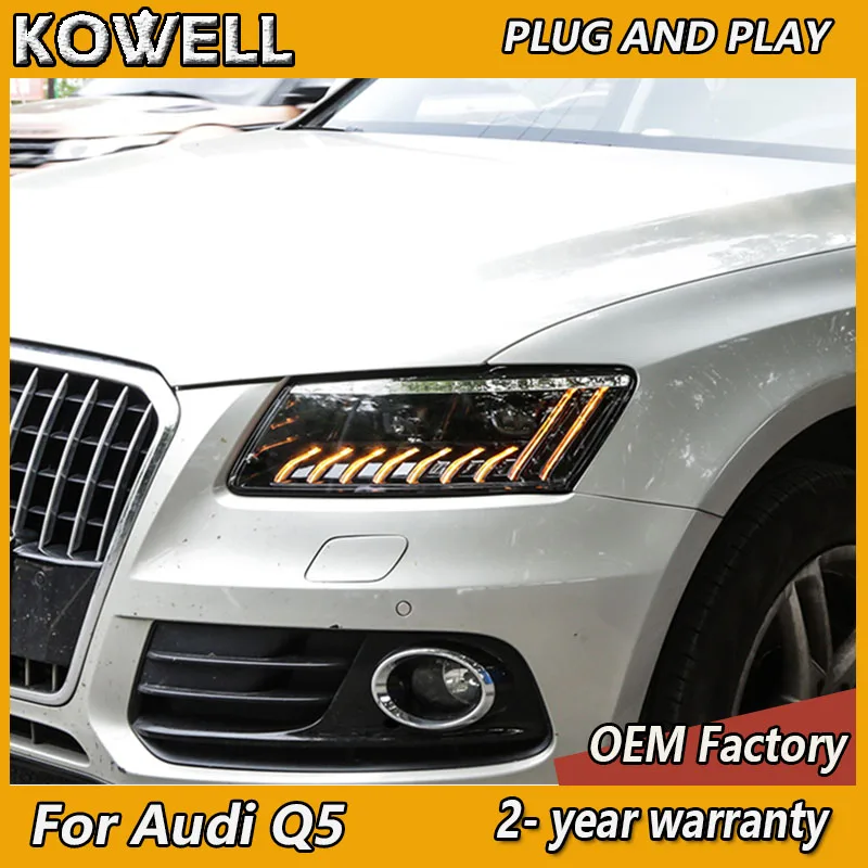 

Car Styling for Audi Q5 Headlights 2009-2018 Q5 Head Light DRL Turn Signal Low High Beam Projector Lens