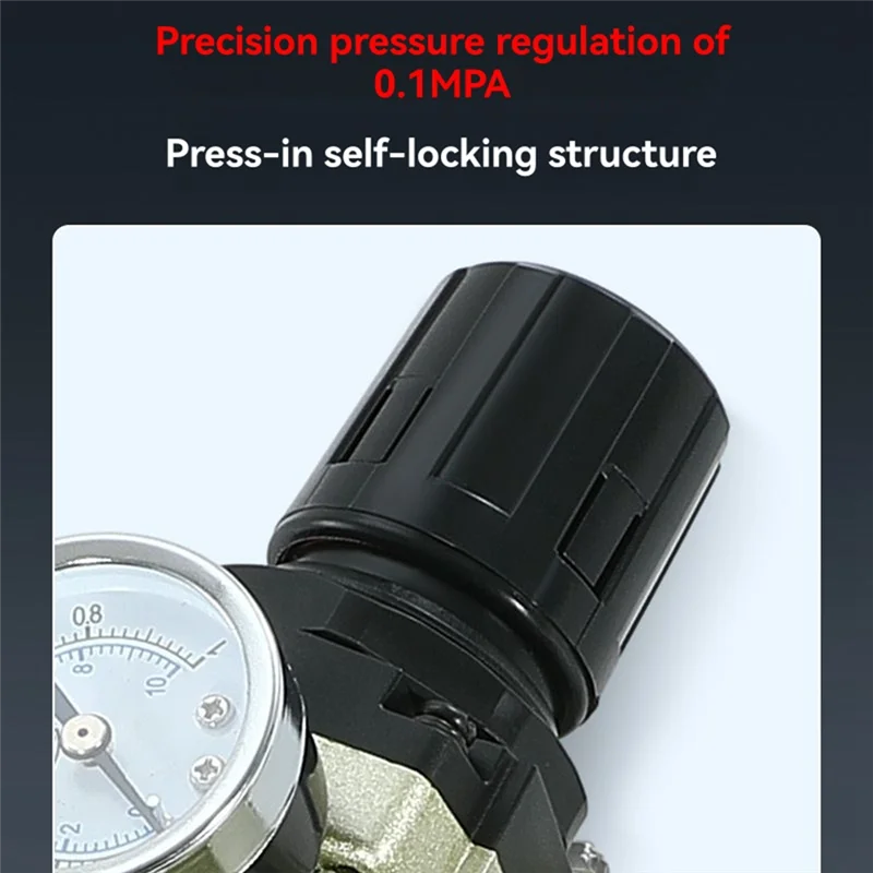 Регулятор давления GYTB Фильтр для воды AC4010-04 Манометр из алюминиевого сплава сжатого воздуха