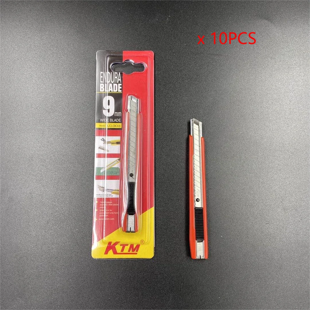 10 Pieces 9mm KTM 303 60 Degree Stainless Steel Knife * One Box Including 10 steel knifives For Car Wrap LC-303