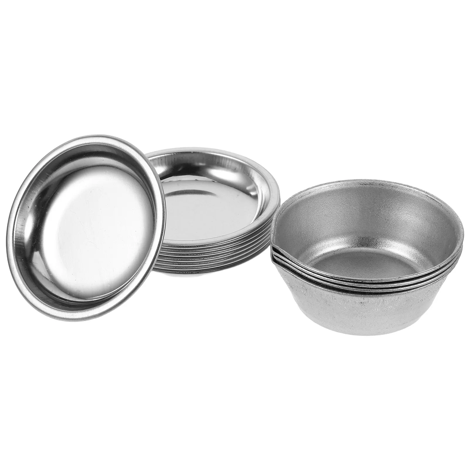 

Набор круглых железных палитр для смешивания красок, мини-емкости для пигментов для художников, принадлежности для смешивания цветов