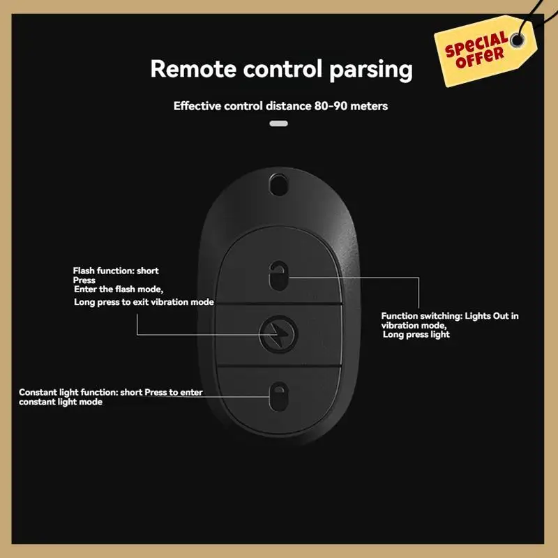 安定したパフォーマンス-ワイヤレス LED ドローンストロボライトオートバイ車バイク 2.4 グラムリモコンフラッシュ警告灯信号灯