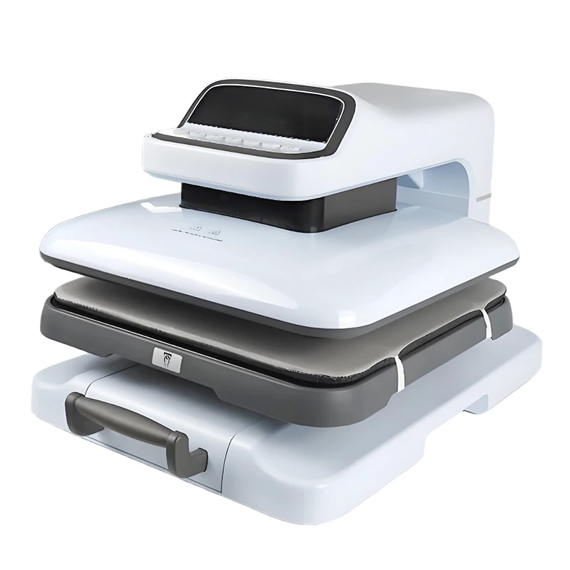 حار SaleFull السيارات المفتوحة 15x15 بوصة درج مسطح الكهربائية آلة الصحافة الحرارة ل DTF فيلم نقل ورقة الضغط قميص مطبوع الساخن