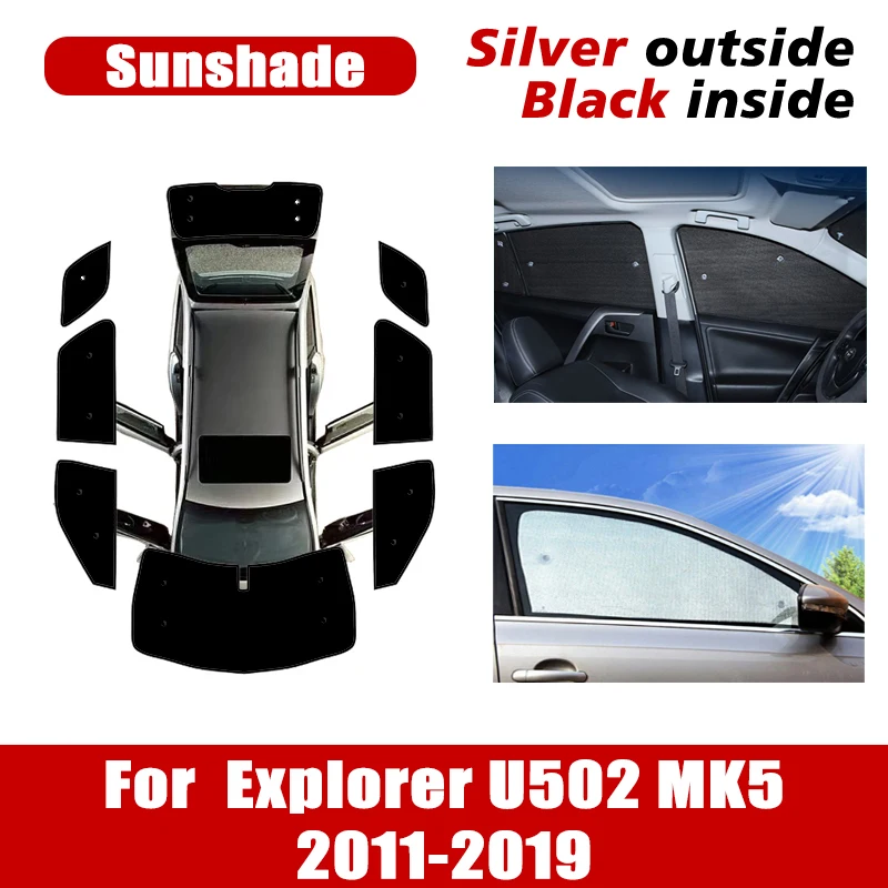 

Car Anti-UV Sunshades For Ford Explorer U502 MK5 2011~2019 Auto Sun Visors Window Shading Sun Protector Covers Car Accessories