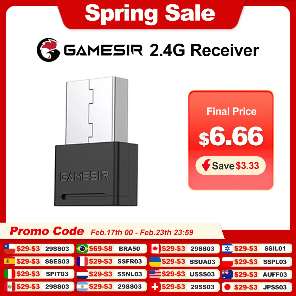 GameSir G8 Plus Dongle 2.4G Denetleyici Alıcı G8 Plus T4 Cyclone Pro ve T4 Cyclone için Yükseltme