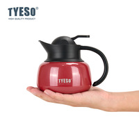 Tyeso Pumpkin-Shaped Thermos Steel Insulated Tea Infuser Hot Cold Water Bottle Removable Infuser 304 Stainless Large Capacity