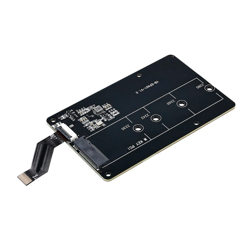 

53CC PCIe to M.2 Adapter Board for NVMe Solid Disk Storage Solution for RPi 5 Compatible Expansion Board