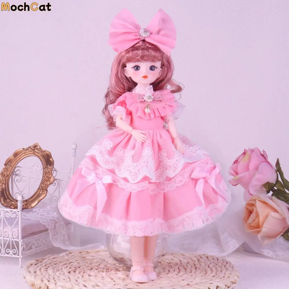 

Princess Toy Beautiful 30cm Dress Up Doll Cute Kawaii BJD Movable Joint Doll Fairy Toys 1/6 Doll Skirt Children