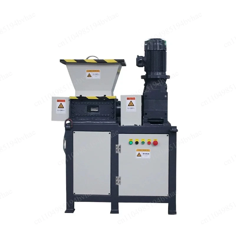 Double axis wooden tire plastic cardboard metal rubber shredder