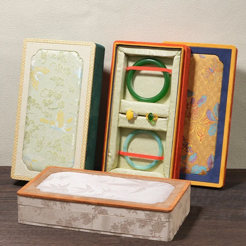 Pendant Bracelet Ring Box Gold Jewelry Three Gold Box Chinese Style Jewelry Storage Box
