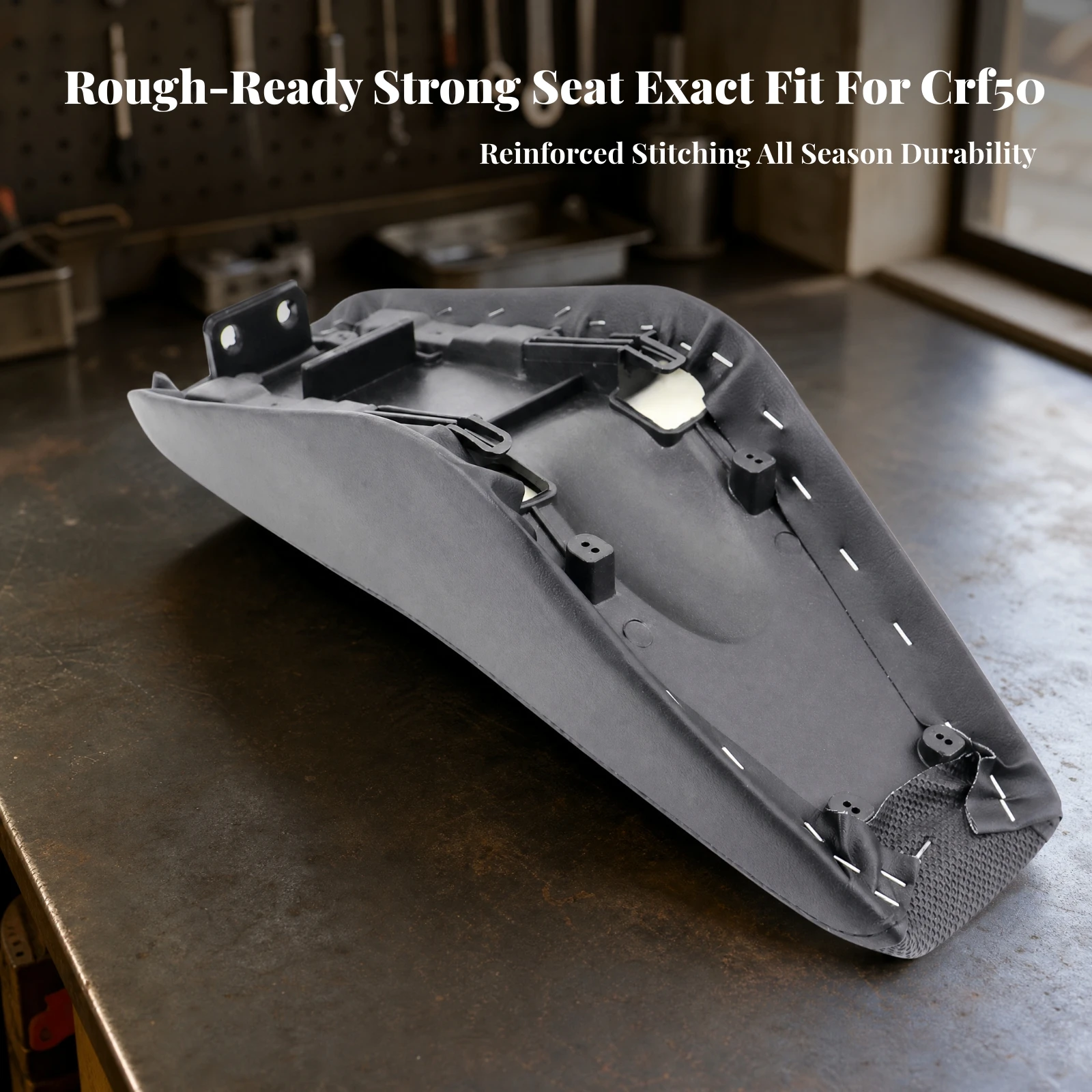 CRF50 Seat Cushion Shock Absorbing XR50 Motorcycle Seat Thick Padded Motorcycle Cushion Soft Comfortable for Dirt Bike Riders