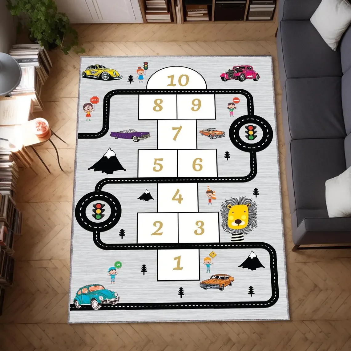 Safari Animal and Road Map Pri - Commercial Road Printing recension och pris
