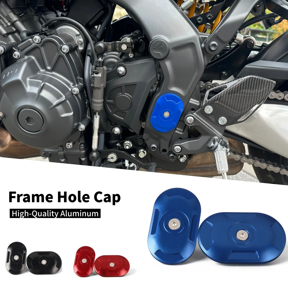 

Frame Hole Cover Caps Motorcycle Frame Plug Cap Decoration Kit For YAMAHA MT-09 Tracer 9 Tracer9 GT MT 09 SP XSR900 XSR 900 UP